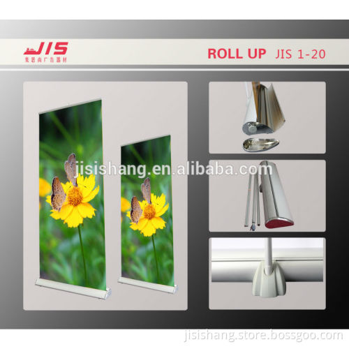 Silver cap broad base open type roll up stand JIS1-20